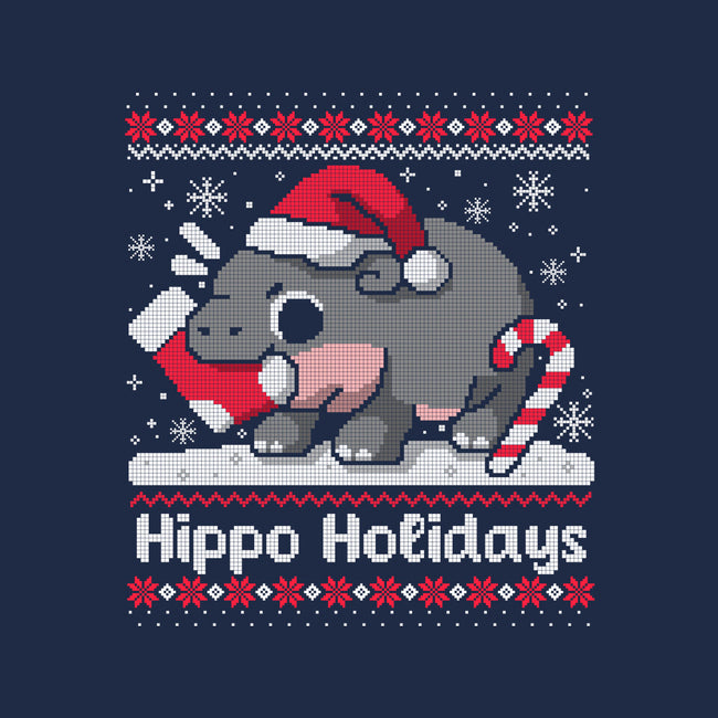 Hippo Holidays-Mens-Long Sleeved-Tee-NemiMakeit