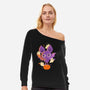 Candy Bat-Womens-Off Shoulder-Sweatshirt-ricolaa