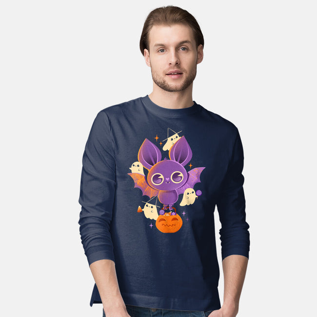 Candy Bat-Mens-Long Sleeved-Tee-ricolaa