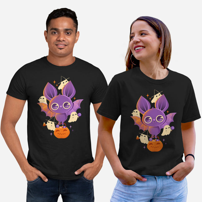 Candy Bat-Unisex-Basic-Tee-ricolaa