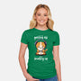 I Am Leveling Up-Womens-Fitted-Tee-fanfabio