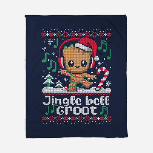 Jingle Bell Groot-None-Fleece-Blanket-NemiMakeit