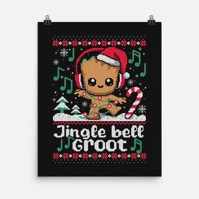 Jingle Bell Groot-None-Matte-Poster-NemiMakeit