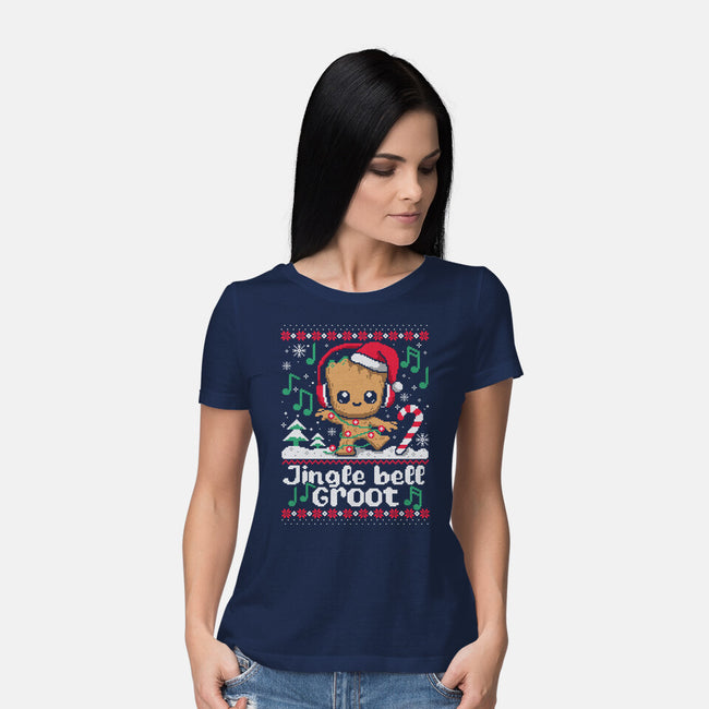 Jingle Bell Groot-Womens-Basic-Tee-NemiMakeit