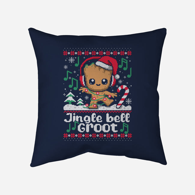 Jingle Bell Groot-None-Removable Cover w Insert-Throw Pillow-NemiMakeit