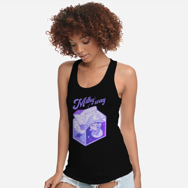 Milky Way-Womens-Racerback-Tank-ricolaa