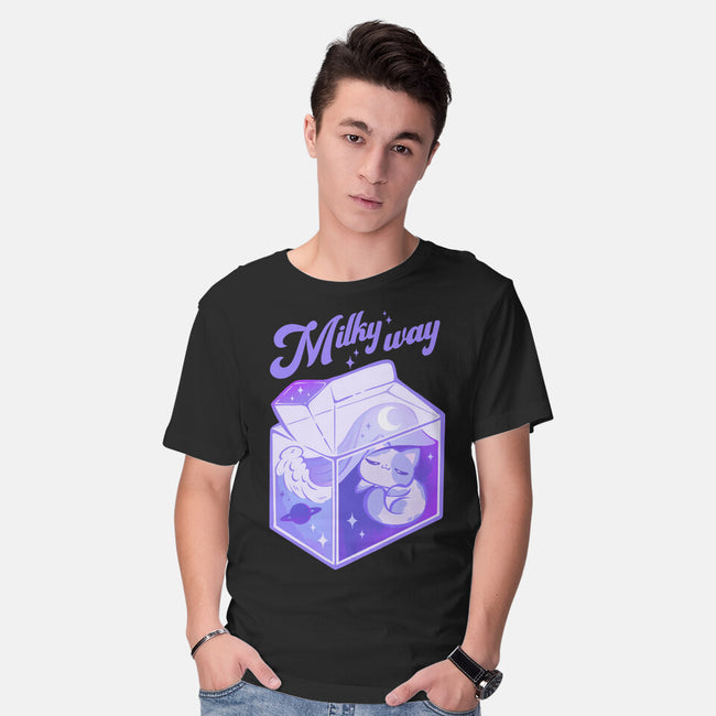 Milky Way-Mens-Basic-Tee-ricolaa