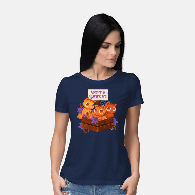 Adopt A Pumpcat-Womens-Basic-Tee-ricolaa