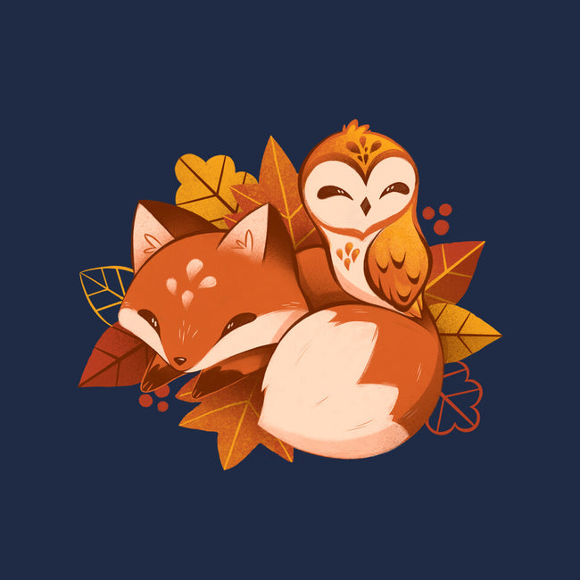 Fox And Owl Autumn-Mens-Heavyweight-Tee-ricolaa