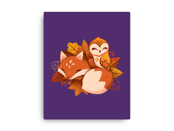 Fox And Owl Autumn