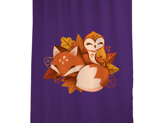 Fox And Owl Autumn