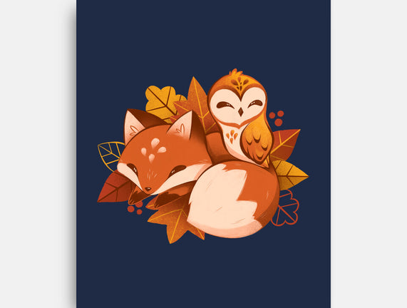 Fox And Owl Autumn