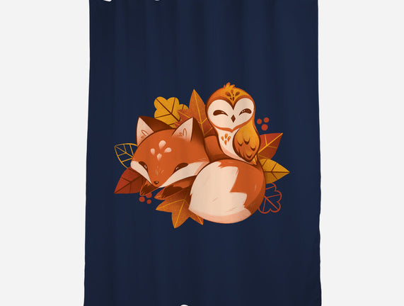 Fox And Owl Autumn