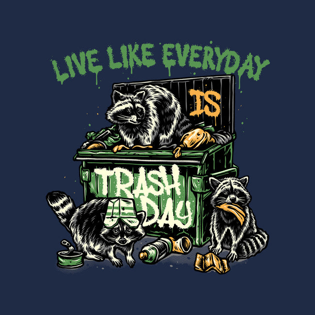 Trash Day-None-Polyester-Shower Curtain-glitchygorilla