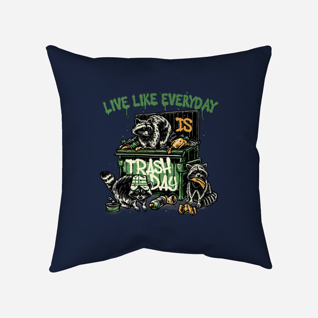 Trash Day-None-Removable Cover w Insert-Throw Pillow-glitchygorilla