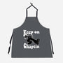 Keep On Chaplin-Unisex-Kitchen-Apron-jasesa