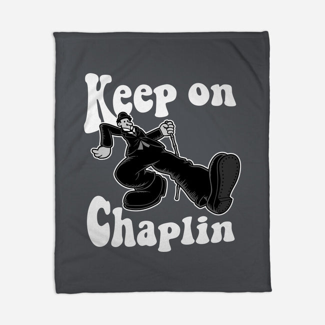 Keep On Chaplin-None-Fleece-Blanket-jasesa