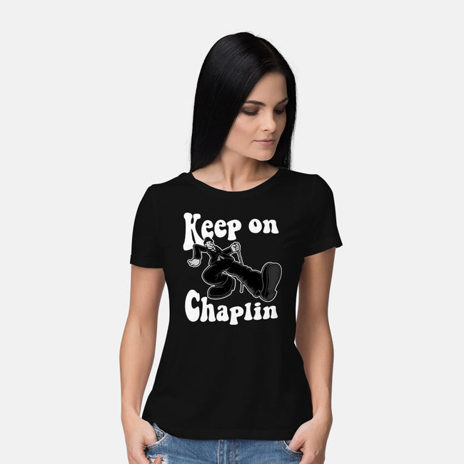 Keep On Chaplin-Womens-Basic-Tee-jasesa