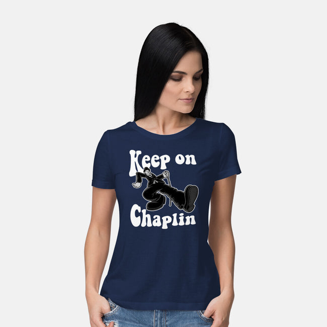 Keep On Chaplin-Womens-Basic-Tee-jasesa