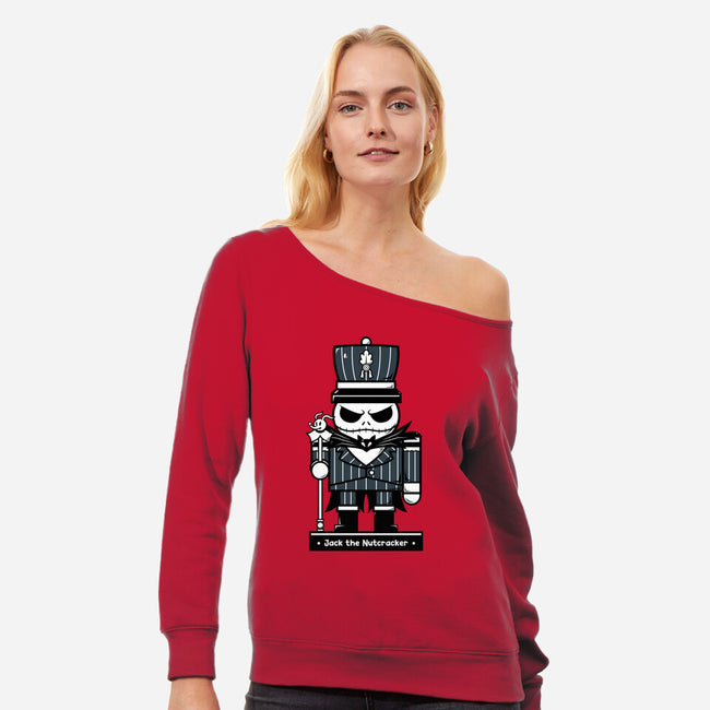 Jack The Nutcracker-Womens-Off Shoulder-Sweatshirt-krisren28