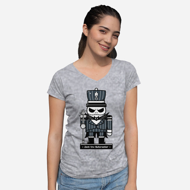 Jack The Nutcracker-Womens-V-Neck-Tee-krisren28