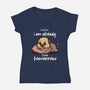 I Am Already Tired Tomorrow-Womens-V-Neck-Tee-fanfabio