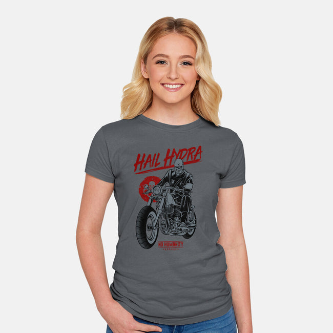 Dark Side Biker-Womens-Fitted-Tee-spoilerinc