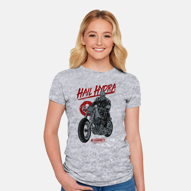 Dark Side Biker-Womens-Fitted-Tee-spoilerinc