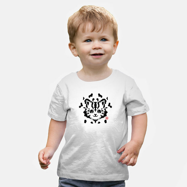 Cat Rorschach Test-Baby-Basic-Tee-tobefonseca