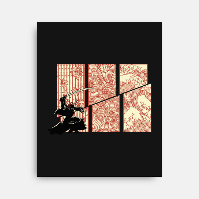 Japanese Samurai Kanagawa Wave-None-Stretched-Canvas-tobefonseca