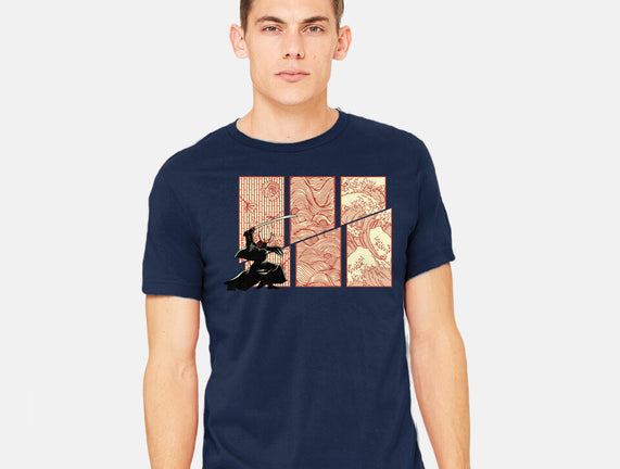 Japanese Samurai Kanagawa Wave