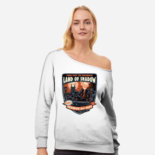 Land Of Shadow-Womens-Off Shoulder-Sweatshirt-glitchygorilla