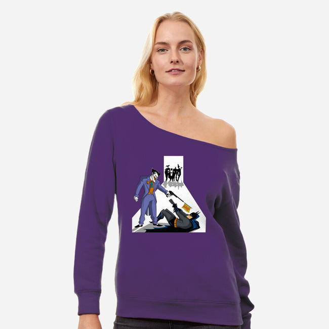 Reservoir Bats-Womens-Off Shoulder-Sweatshirt-zascanauta