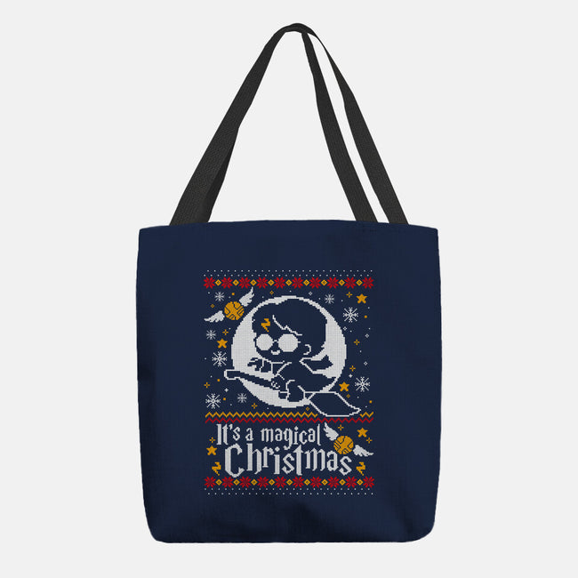 Magic Night Christmas-None-Basic Tote-Bag-NemiMakeit