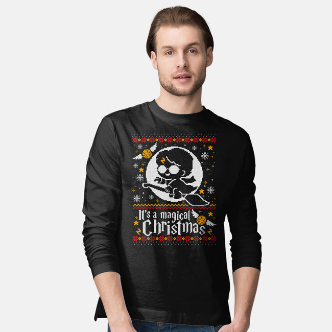 Magic Night Christmas-Mens-Long Sleeved-Tee-NemiMakeit