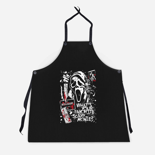 Favorite Scary Movie-Unisex-Kitchen-Apron-Arinesart