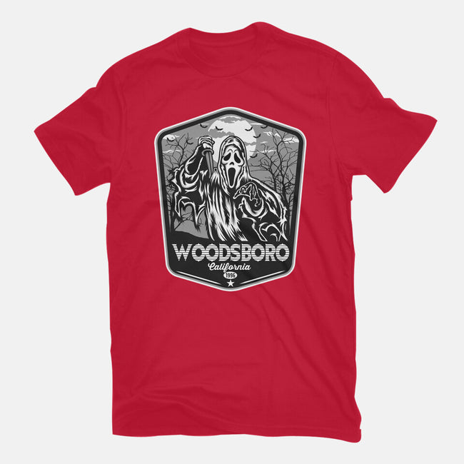 Woodsboro Badge-Mens-Heavyweight-Tee-CarloJ1956