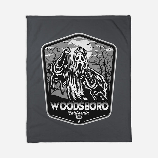 Woodsboro Badge-None-Fleece-Blanket-CarloJ1956