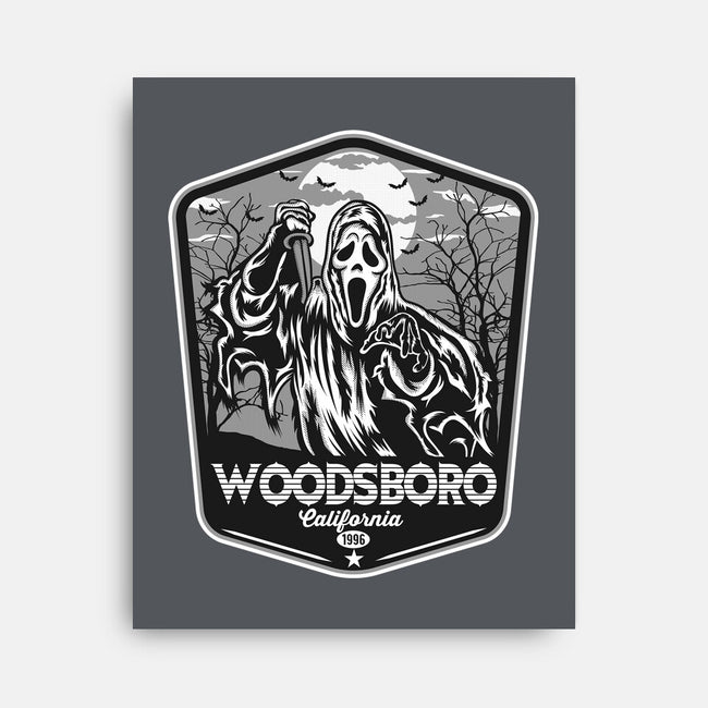 Woodsboro Badge-None-Stretched-Canvas-CarloJ1956