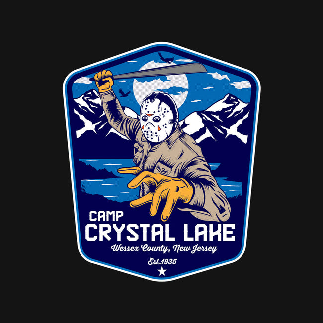 Camp Crystal Lake Badge-Youth-Basic-Tee-CarloJ1956