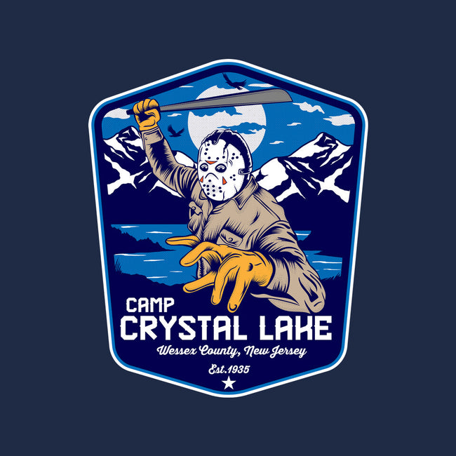 Camp Crystal Lake Badge-Baby-Basic-Tee-CarloJ1956