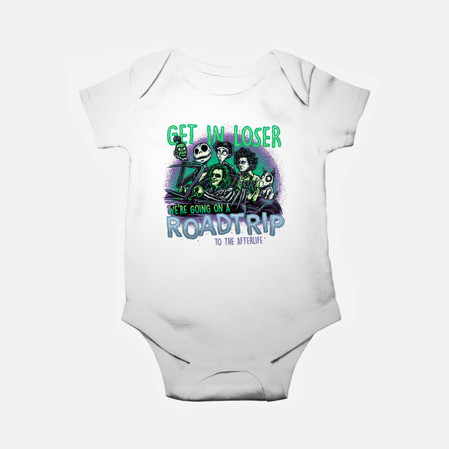 Road Trip To The Afterlife-Baby-Basic-Onesie-glitchygorilla