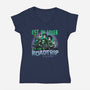 Road Trip To The Afterlife-Womens-V-Neck-Tee-glitchygorilla