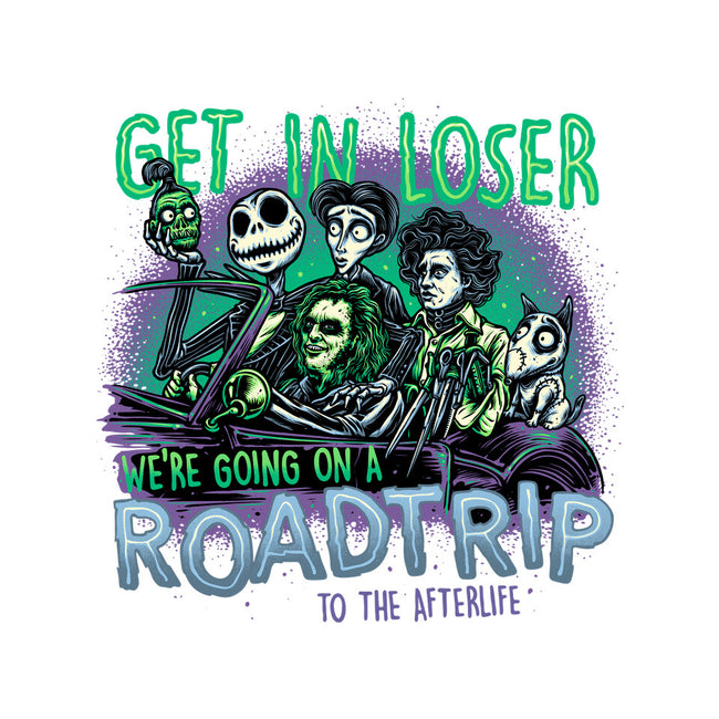 Road Trip To The Afterlife-Womens-Fitted-Tee-glitchygorilla