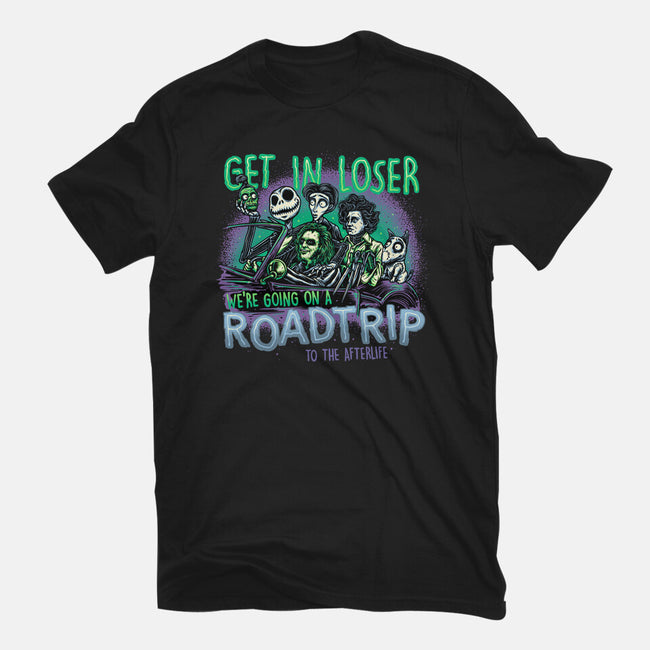 Road Trip To The Afterlife-Mens-Heavyweight-Tee-glitchygorilla