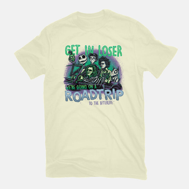 Road Trip To The Afterlife-Mens-Basic-Tee-glitchygorilla