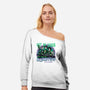 Road Trip To The Afterlife-Womens-Off Shoulder-Sweatshirt-glitchygorilla