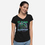 Road Trip To The Afterlife-Womens-V-Neck-Tee-glitchygorilla