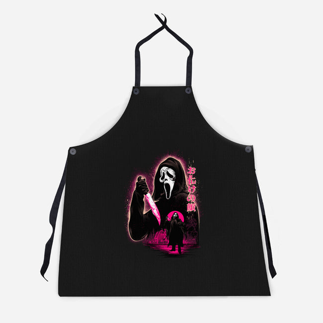 Attack Of Ghostface-Unisex-Kitchen-Apron-hypertwenty