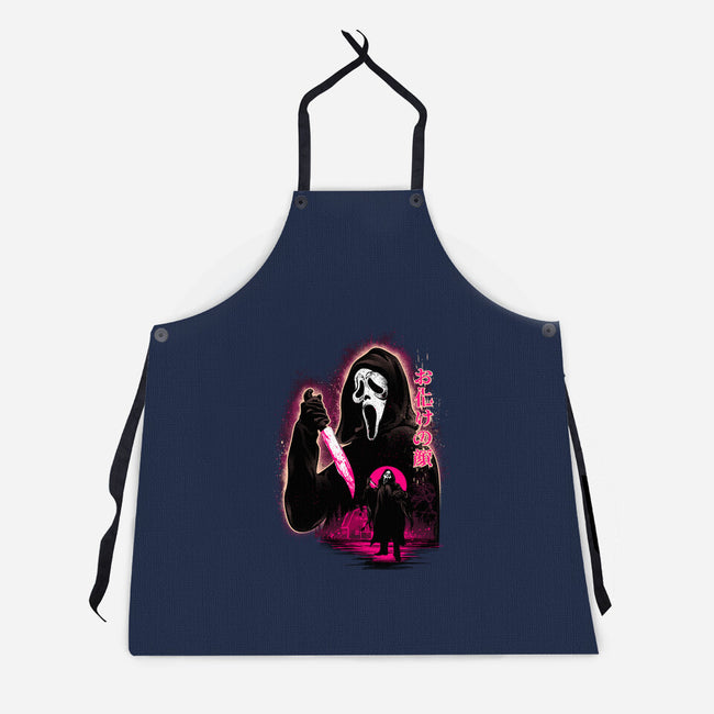 Attack Of Ghostface-Unisex-Kitchen-Apron-hypertwenty